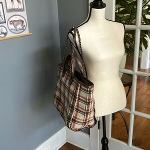 Jen &Co flannel satchel. Great for fall